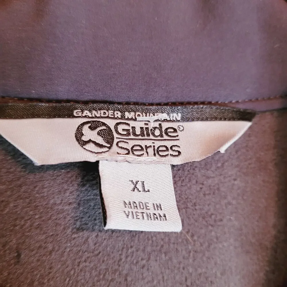 New Gander Mountain black full zip soft shell utility jacket size XL Gorpcore